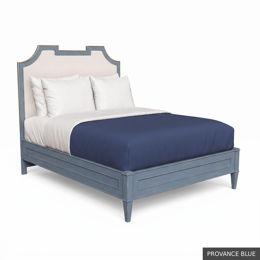Isabelle - Queen Bed / Provance Blue + Gold