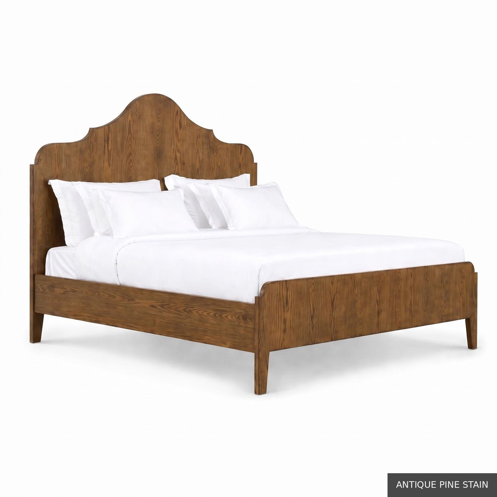 Hugo - King Bed / Antique Pine Stain