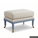 [SIG: Port-O] Porter Ottoman  / Provance Blue