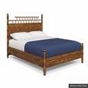 Canton - Queen Bed / Antique Pine Stain