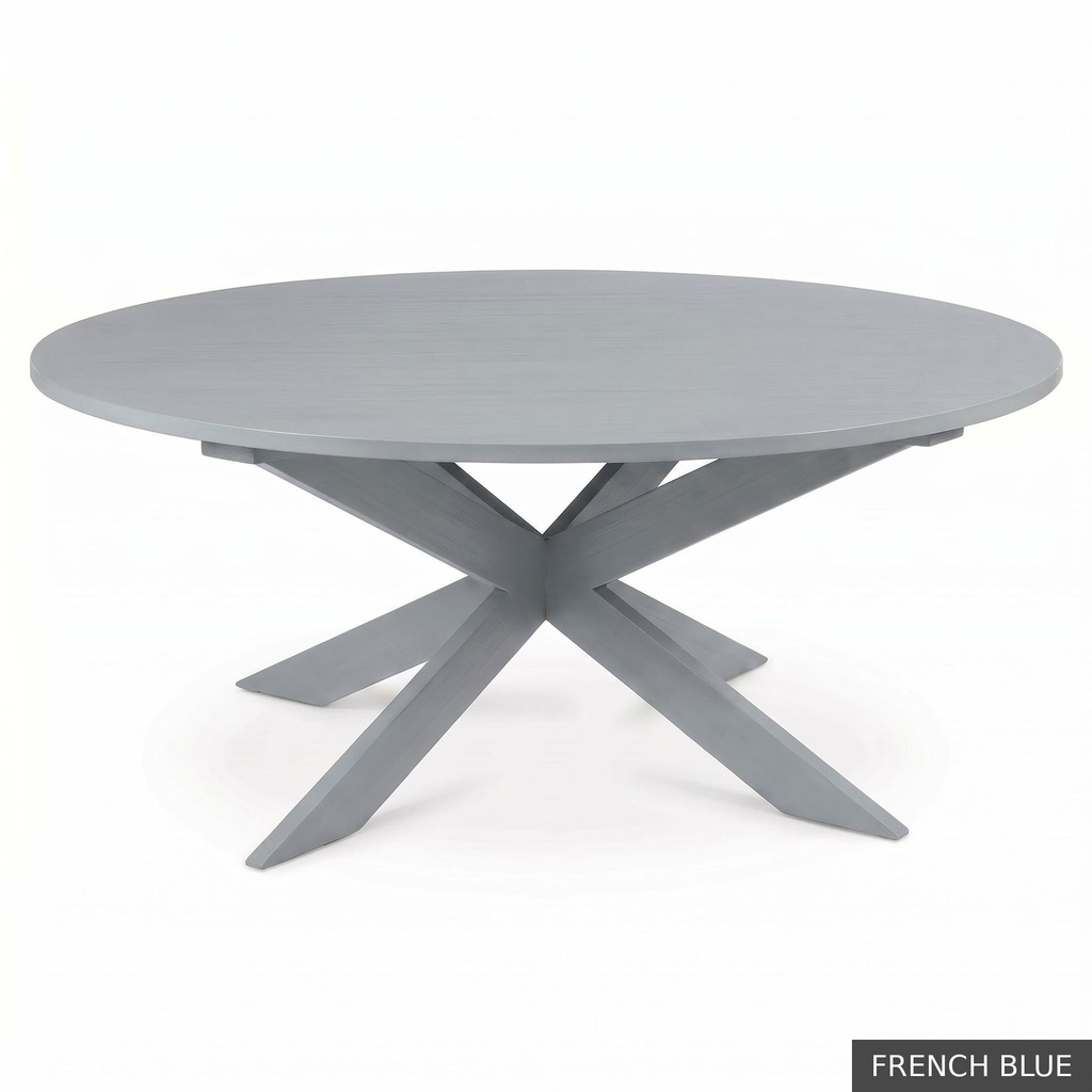 [EUR: Pear-72] Pearl Dining Table - 72" / French Blue