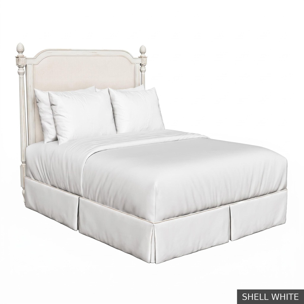 [EUR: TiffKHB] Tiffany - King Headboard   / Shell White