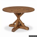 [EUR: Scar-54] Scarbrough Dining Table - 54"   / Antique Pine Stain