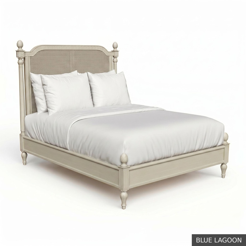 [EUR: JuliKBED] Jullian - King Bed   / Blue Lagoon