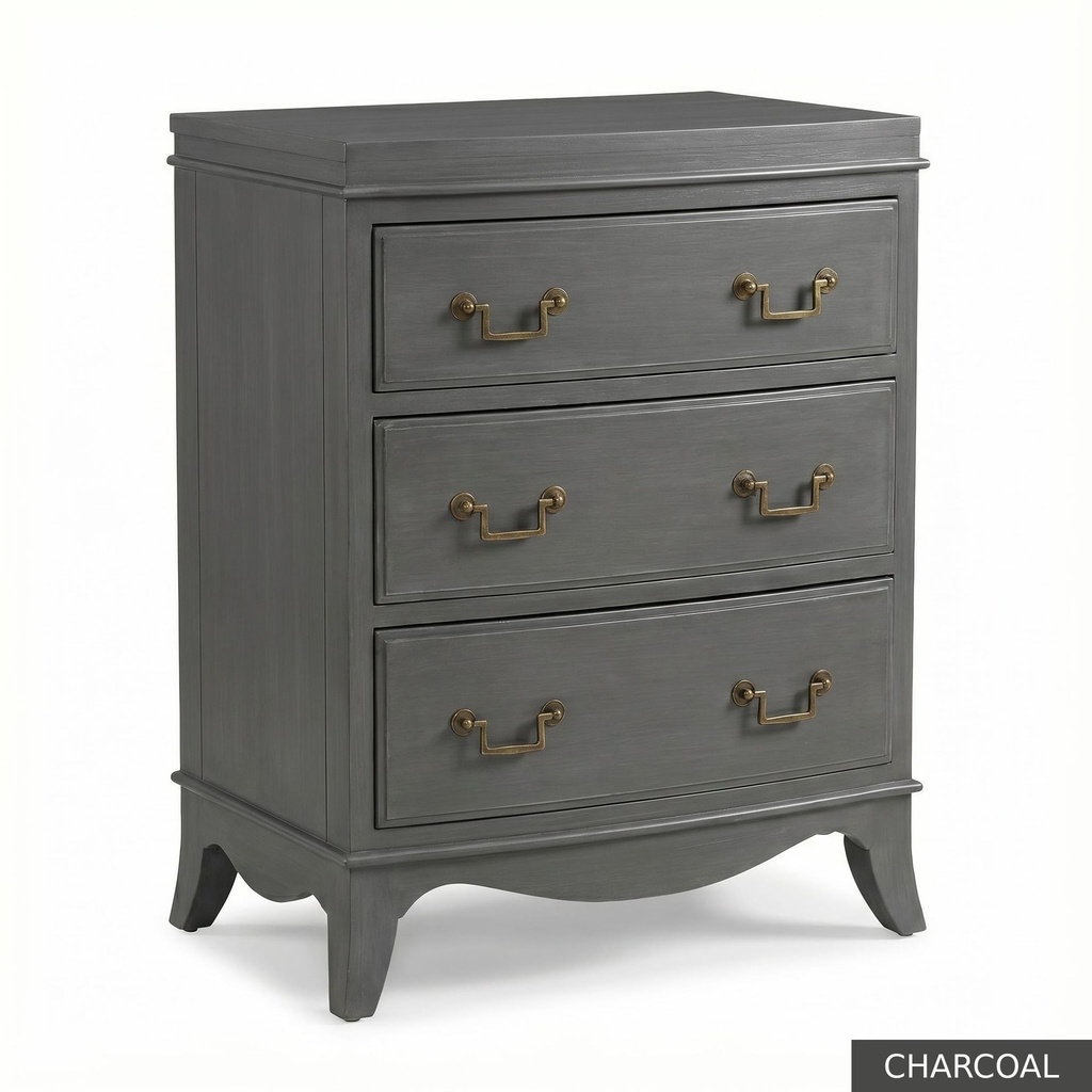 [EUR: Amel] Amelia Side Table / Charcoal