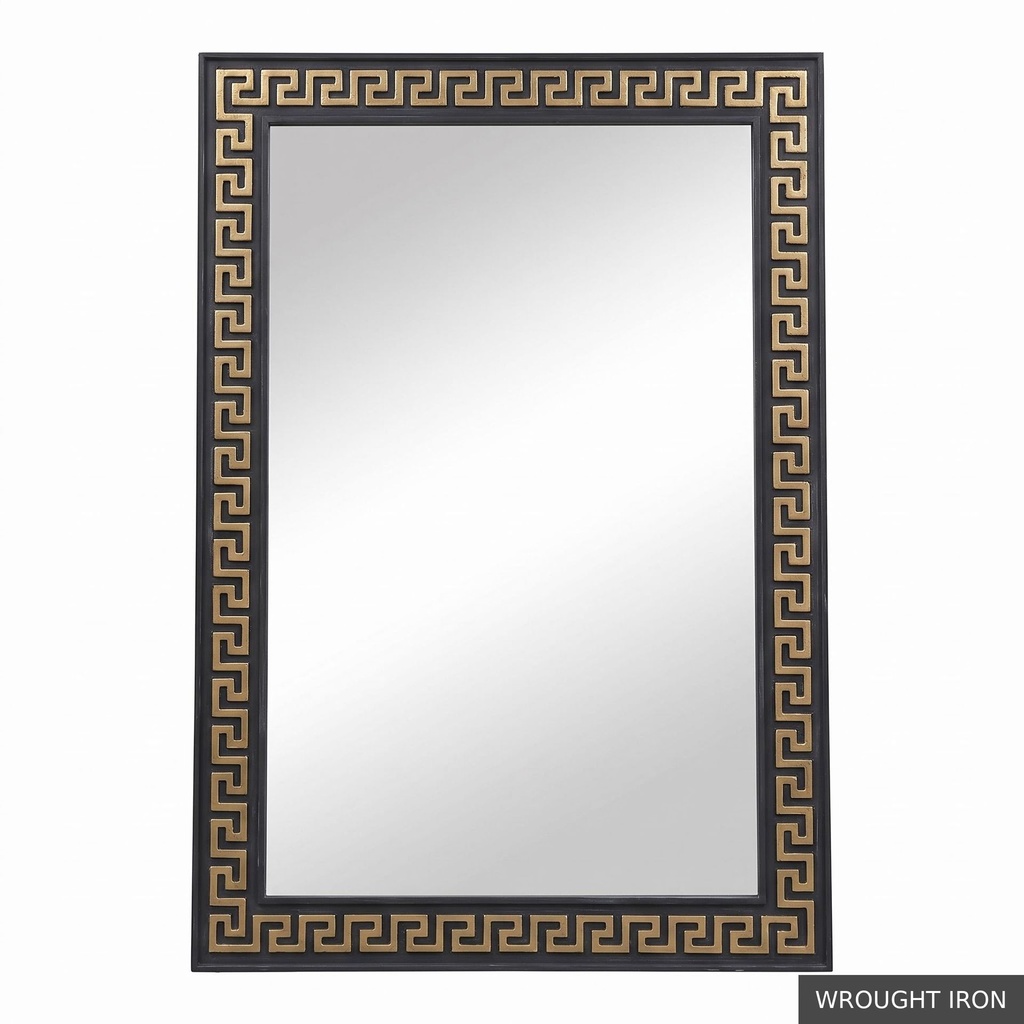 [EUR: Athe] Athens Mirror   / Wrought Iron + Gold