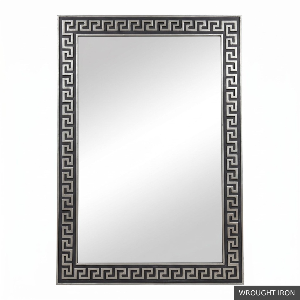 [EUR: Athe] Athens Mirror   / Wrought Iron + Silver