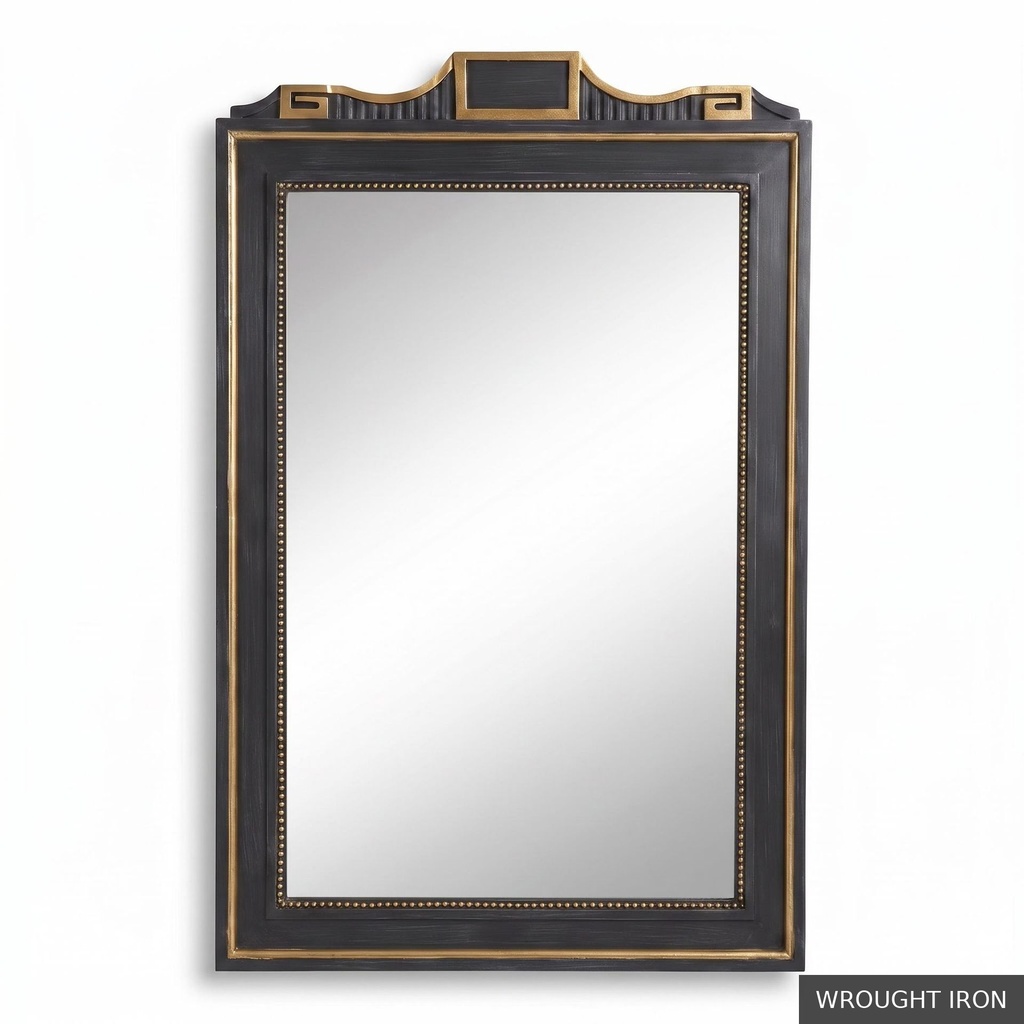 [EUR: Bemb] Bembridge Mirror   / Wrought Iron + Gold