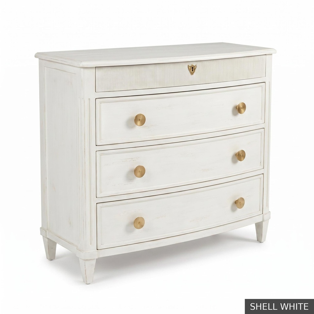 [SIG: BishP] Bishop Painted Chest / Shell White