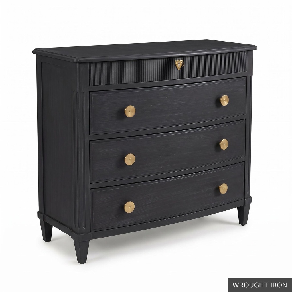 [SIG: BishP] Bishop Painted Chest / Wrought Iron