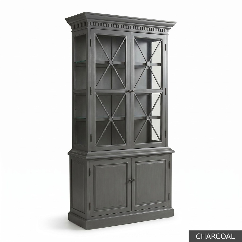 [LOFT: Bowl] Bowler Display Cabinet  / Charcoal