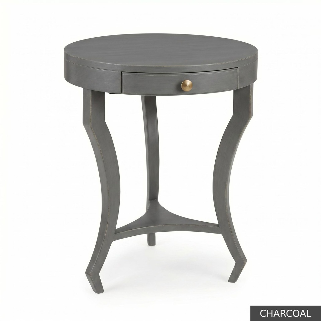 [EUR: Dray] Drayton Side Table     / Charcoal