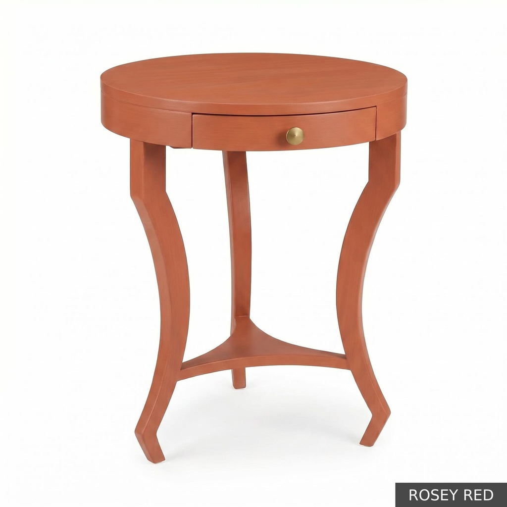 [EUR: Dray] Drayton Side Table     / Rosey Red