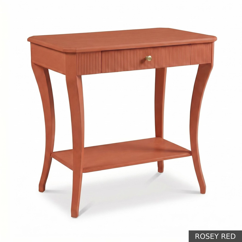 [SIG: SANI] Sanibel Side Table / Rosey Red