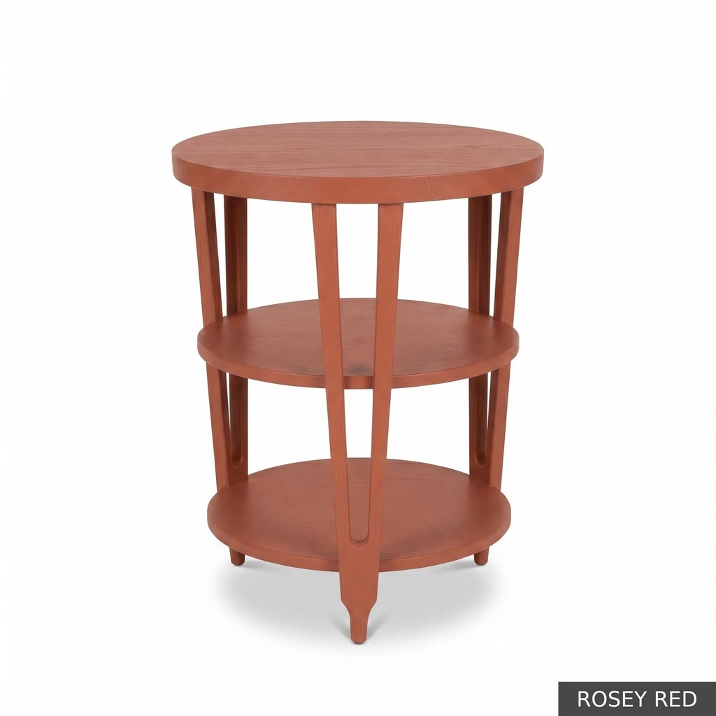 [Eur: San] Santa Cruz Side Table / Rosey Red