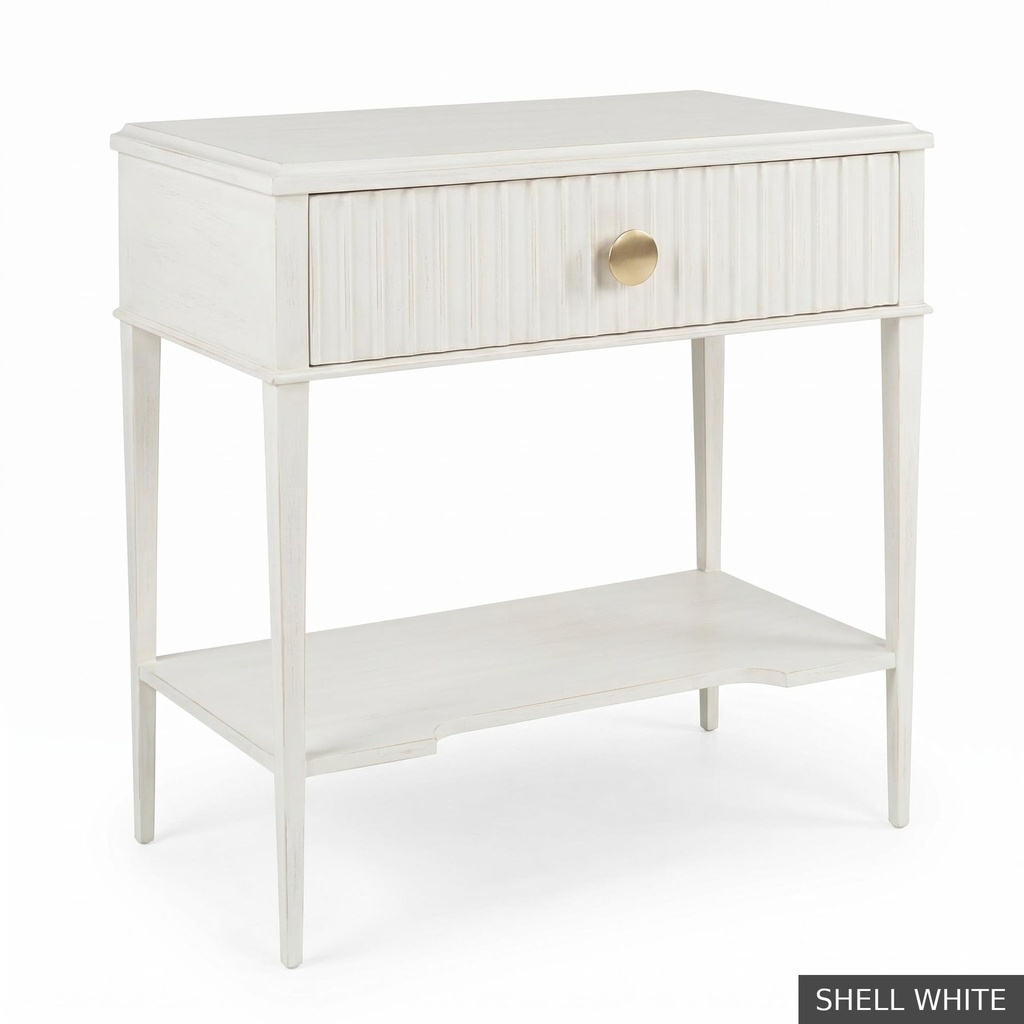 [EUR: Webs] Webster Side Table / Shell White
