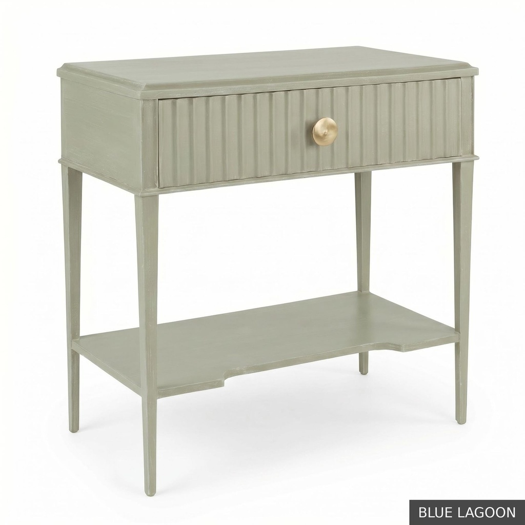 [EUR: Webs] Webster Side Table / Blue Lagoon