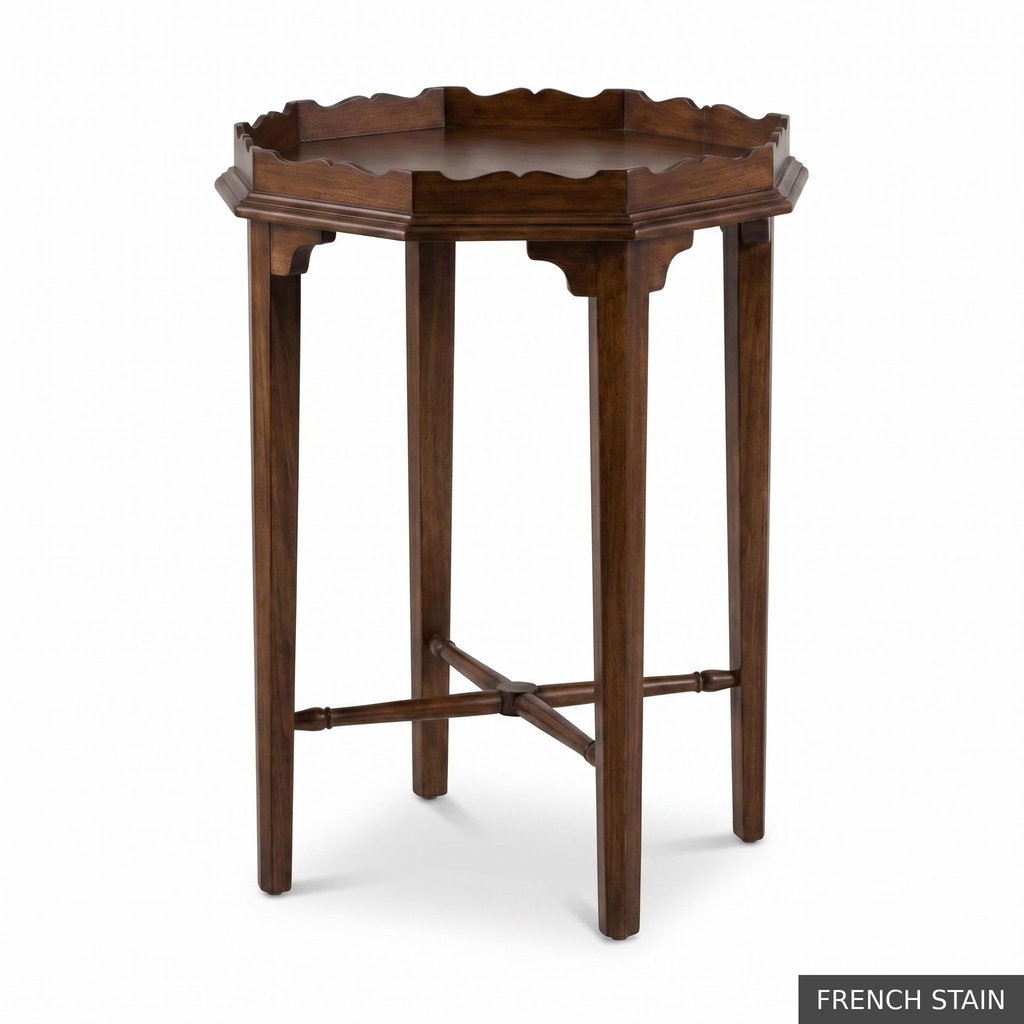 [EUR: Whit] Whitaker Side Table   / French Stain + NO Accent Colour Required