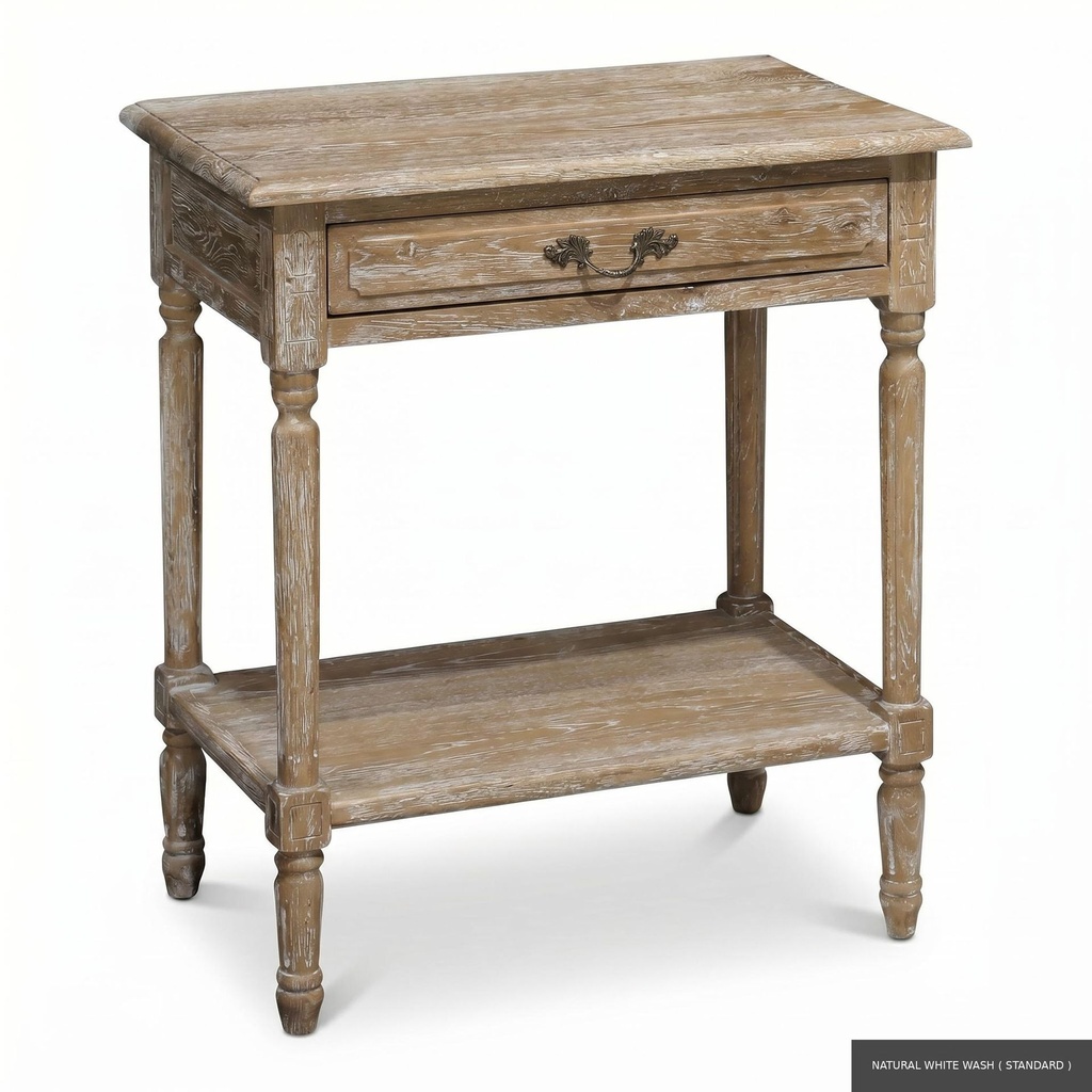 [LOFT: Ster] Sterling Side Table  / Natural White Wash ( Standard )