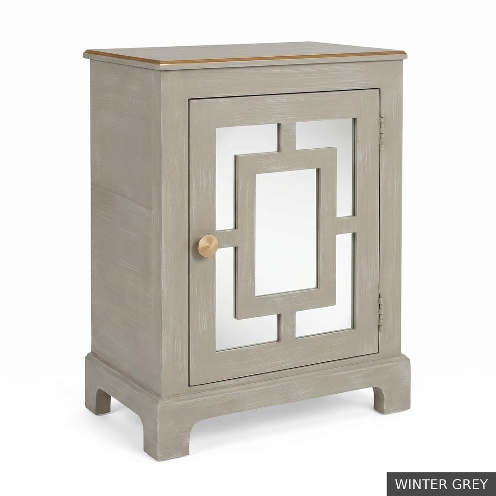 [EUR: Lang] Langford Side Table   / Winter Grey + Gold