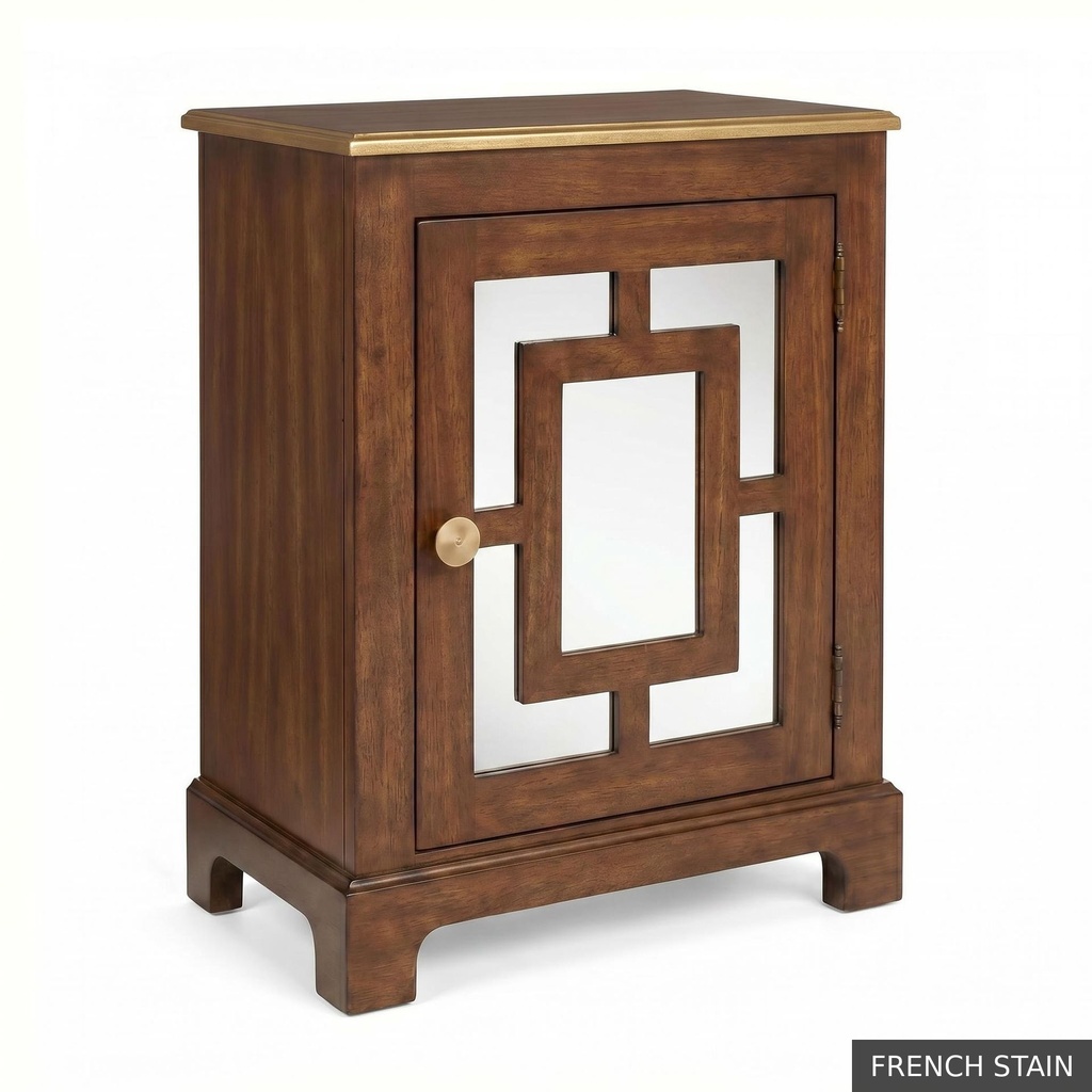[EUR: Lang] Langford Side Table   / French Stain + Gold