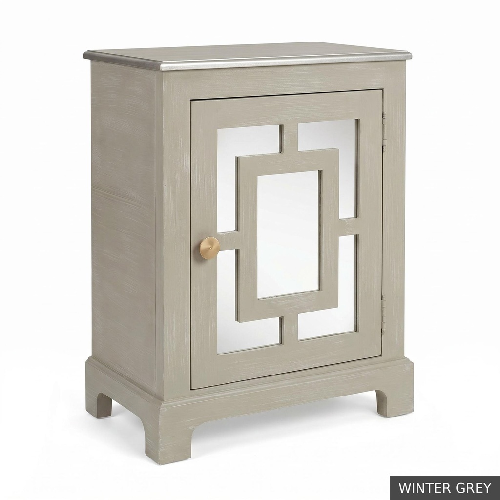 [EUR: Lang] Langford Side Table   / Winter Grey + Silver