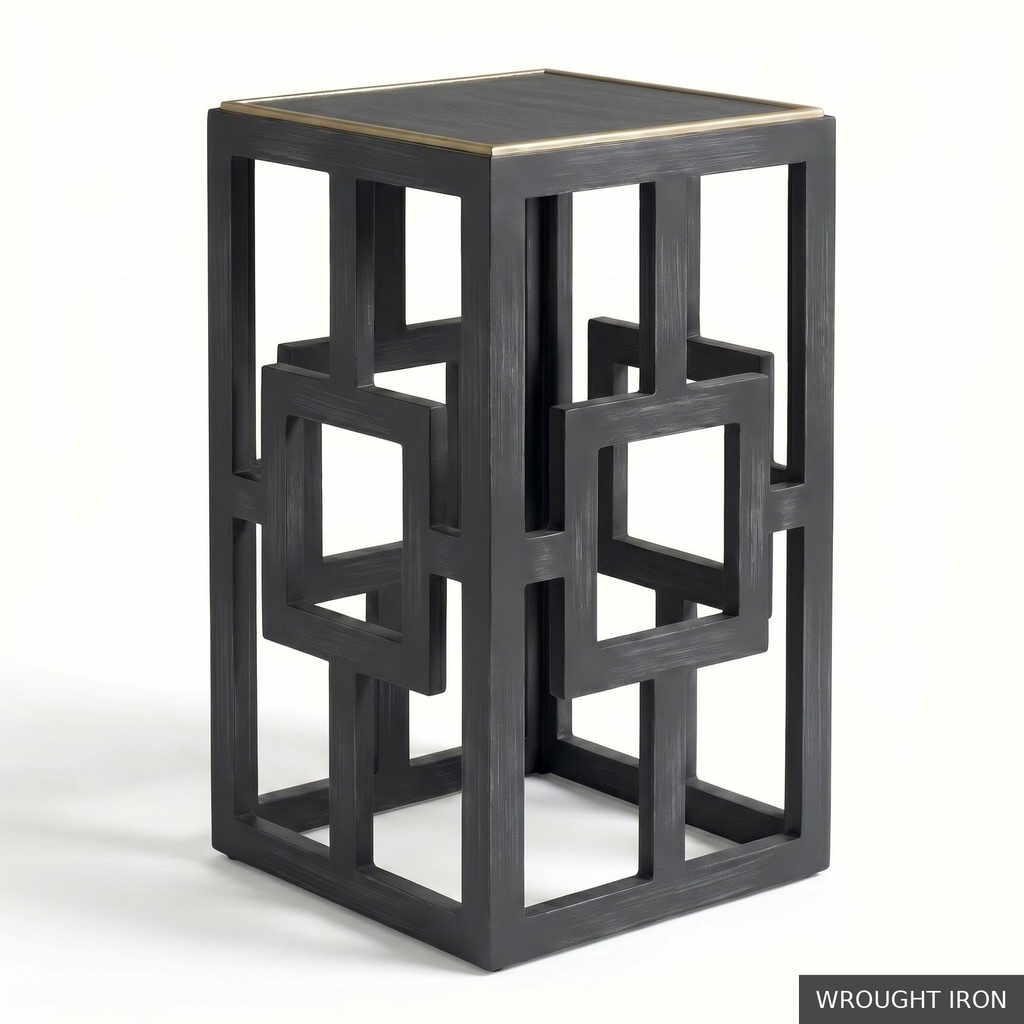 [EUR: Lilly] Lilly Side Table   / Wrought Iron + NO Accent Colour Required