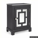 [EUR: Lang] Langford Side Table   / Wrought Iron + Silver