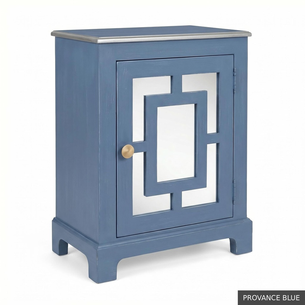 [EUR: Lang] Langford Side Table   / Provance Blue + Silver