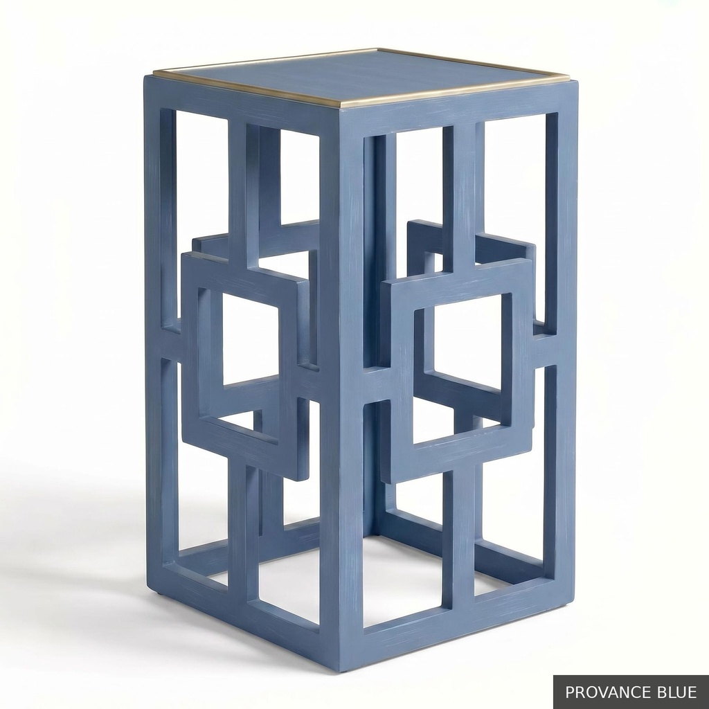 [EUR: Lilly] Lilly Side Table   / Provance Blue + Gold