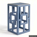 [EUR: Lilly] Lilly Side Table   / Provance Blue + Gold