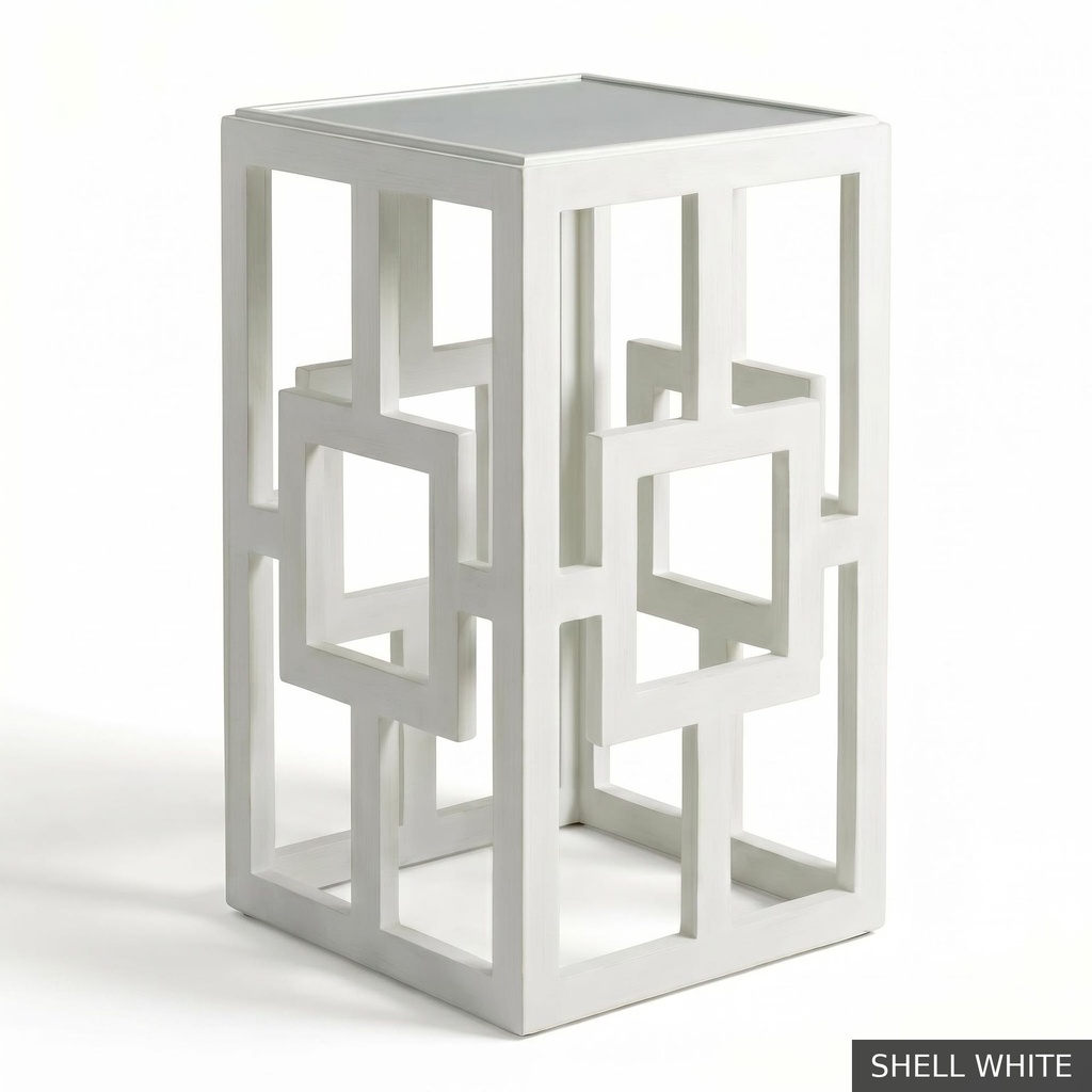 [EUR: Lilly] Lilly Side Table   / Shell White + NO Accent Colour Required