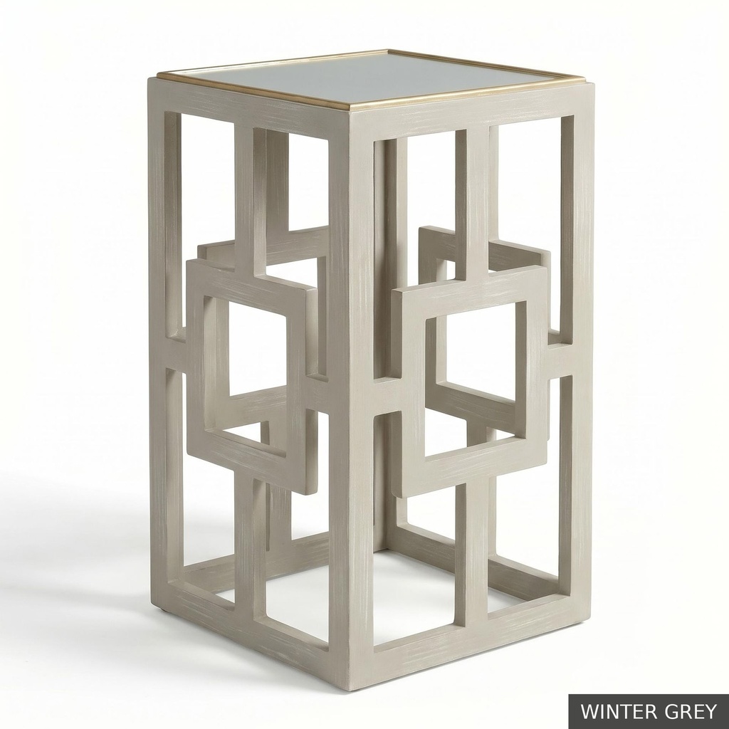 [EUR: Lilly] Lilly Side Table   / Winter Grey + Gold