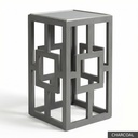 [EUR: Lilly] Lilly Side Table   / Charcoal + Silver