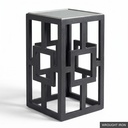 [EUR: Lilly] Lilly Side Table   / Wrought Iron + Silver