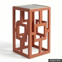 [EUR: Lilly] Lilly Side Table   / Rosey Red + Gold