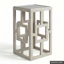 [EUR: Lilly] Lilly Side Table   / Winter Grey + Silver