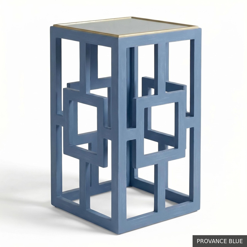 [EUR: Lilly] Lilly Side Table   / Provance Blue + Gold