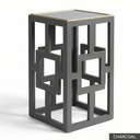 [EUR: Lilly] Lilly Side Table   / Charcoal + Gold
