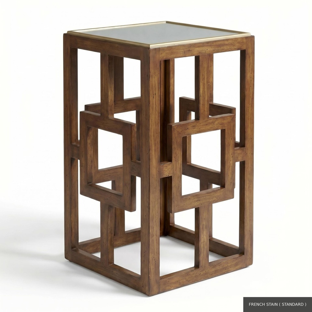 [EUR: Lilly] Lilly Side Table   / French Stain ( Standard ) + Gold