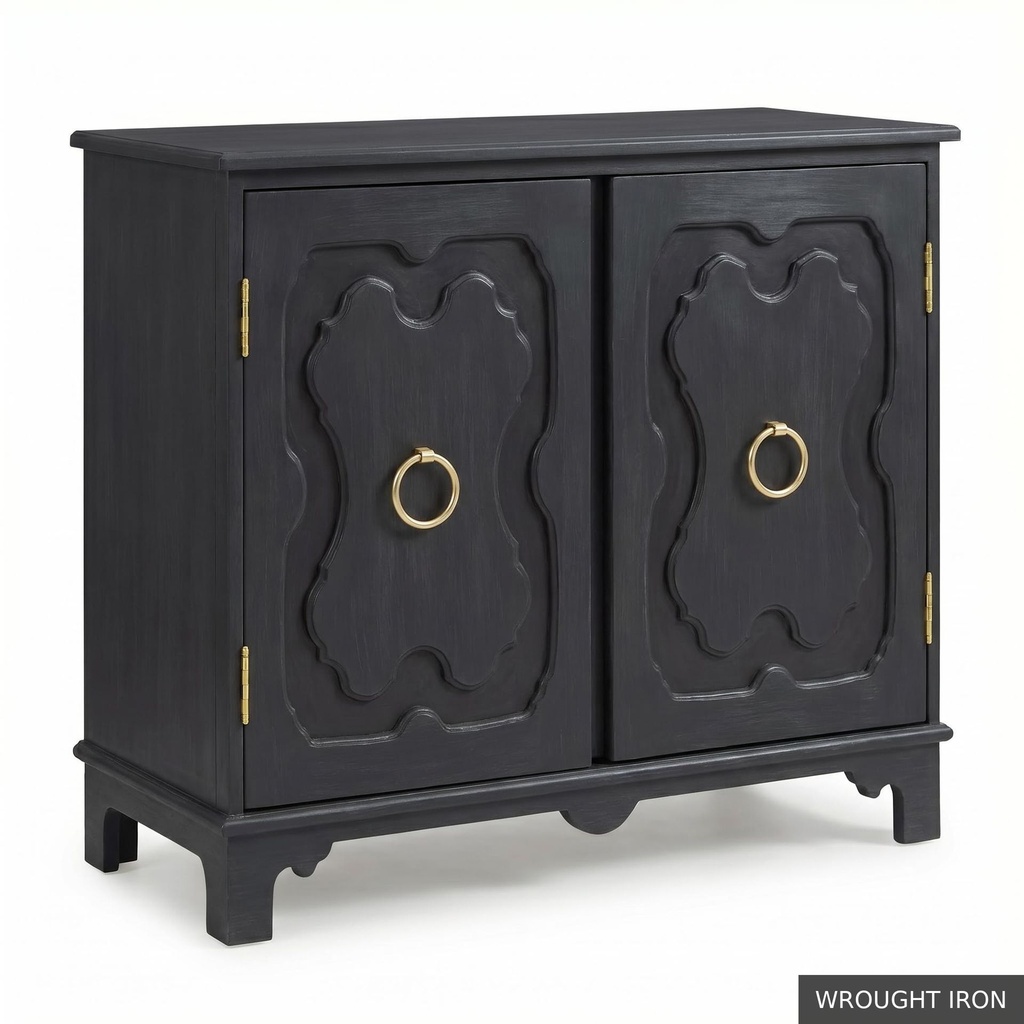 [EUR: York] York Side Table  / Wrought Iron + NO Accent Colour Required