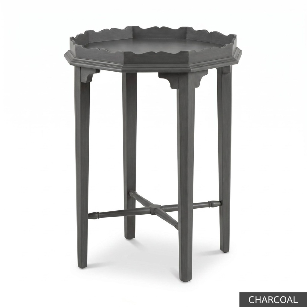 [EUR: Whit] Whitaker Side Table   / Charcoal + NO Accent Colour Required