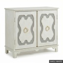 [EUR: York] York Side Table  / Shell White + Winter Grey Accent