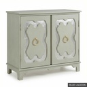 [EUR: York] York Side Table  / Blue Lagoon + Silver