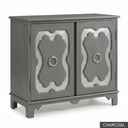 [EUR: York] York Side Table  / Charcoal + Silver