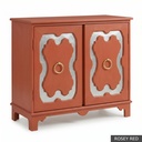 [EUR: York] York Side Table  / Rosey Red + Silver