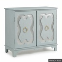 [EUR: York] York Side Table  / French Blue + Silver