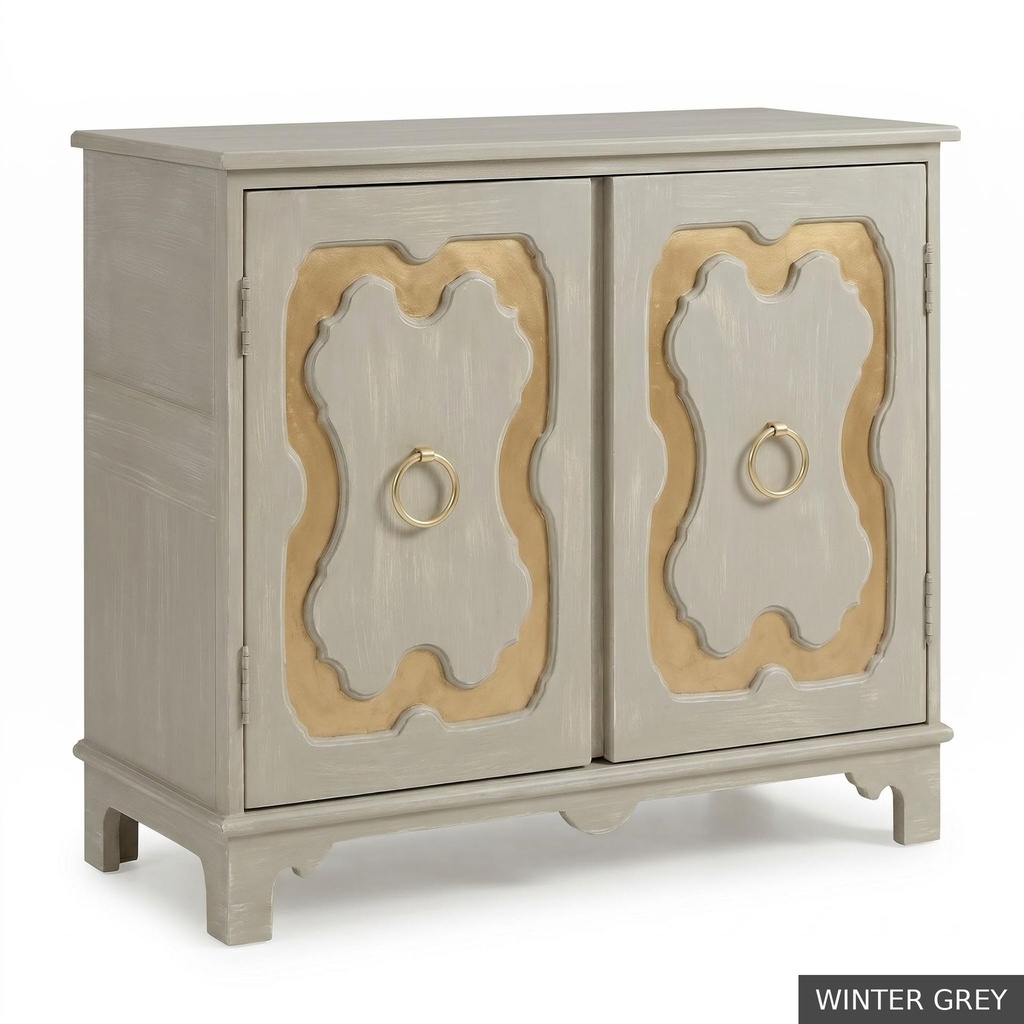 [EUR: York] York Side Table  / Winter Grey + Gold