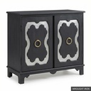 [EUR: York] York Side Table  / Wrought Iron + Silver