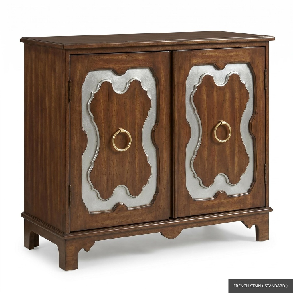 [EUR: York] York Side Table  / French Stain ( Standard ) + Silver